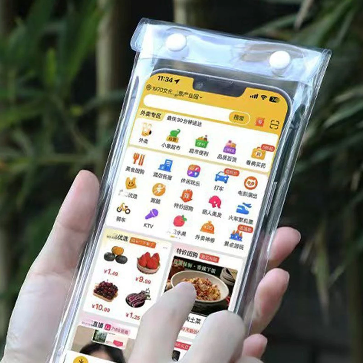 1/3/5 Uds fundas de teléfono transparentes impermeables para motociclista funda de teléfono a prueba de lluvia bolsa seca pantalla táctil para cargar - imagen 5