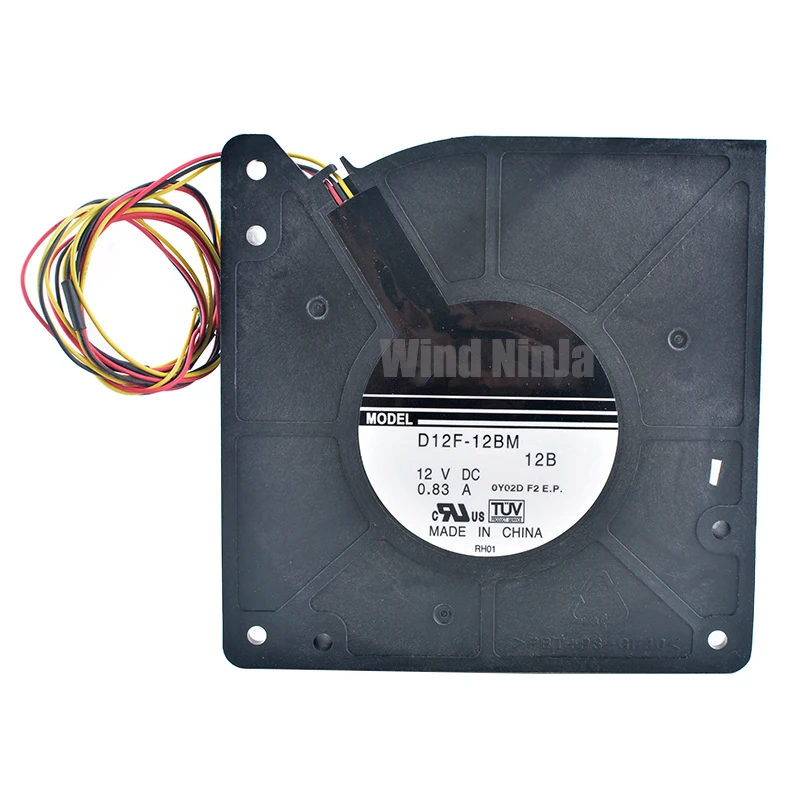 D12F-12BM 12cm 120mm ventilador 120x120x32mm DC12V 0.83A ventilador de refrigeración centrífugo de 3 pines para gabinete de impresora de servidor DG31-00011B - imagen 3