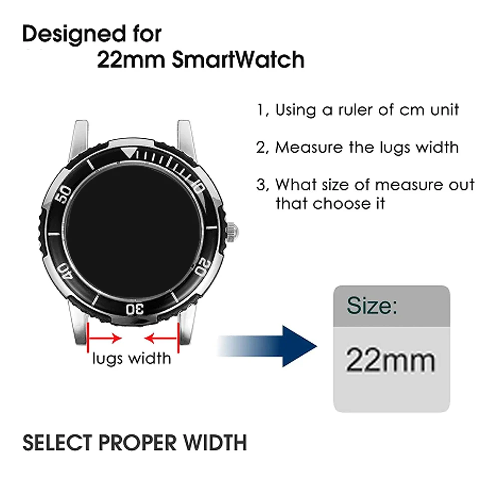 Bucle milanés de 22mm para Zeblaze Vibe 8 7 7 Pro 7 Lite pulsera de Metal para Zeblaze Beyond 3Plus/GTS 3 GTR 3Pro/Stratos 4 3 2 Ultra - imagen 2