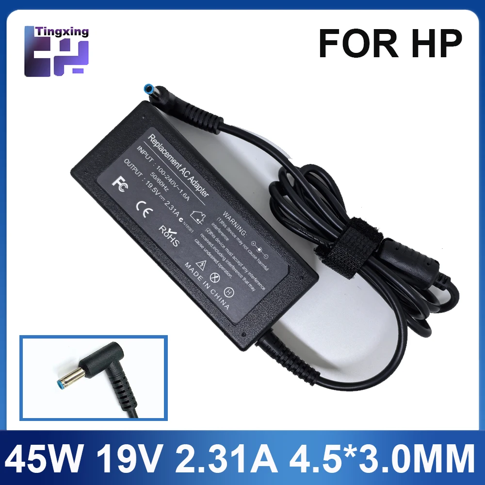 Adaptador del cargador del ordenador portátil Adapte19.5V 2.31A 45W 4.5*3.0m m para HP Stream X360 13 14 Pavilion 854054 -001 741727 -001 740015 -001