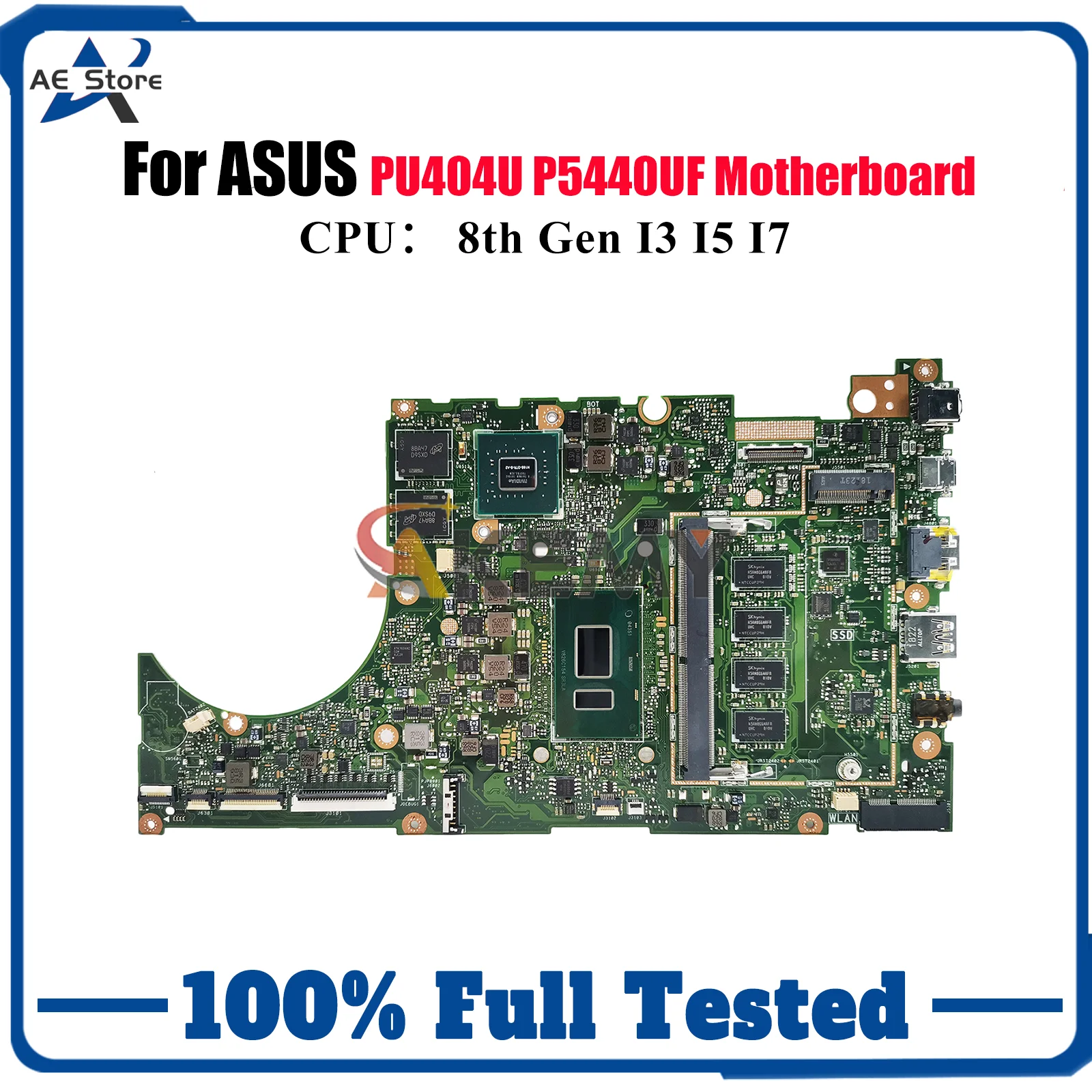 Placa base para ordenador portátil P5440UF para ASUS ProArt PU404U P5440UF P5440U placa base para portátil con CPU I3 I5 I7 100% pruebas OK envío rápido