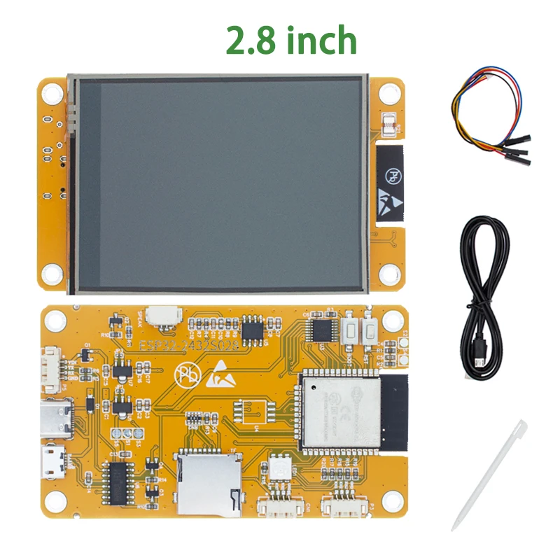 Placa de desarrollo ESP32 Arduino LVGL WIFI y Bluetooth, 2,4, 2,8, 3,5 ", 240x320, pantalla de visualización inteligente, módulo LCD TFT de 2,8 pulgadas con táctil - imagen 3