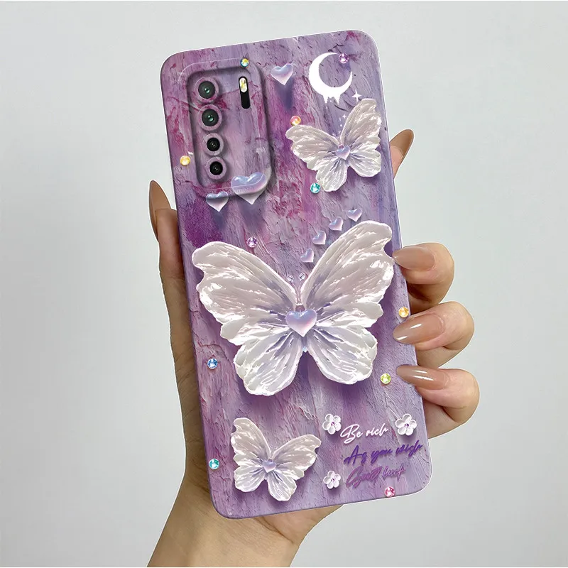 Fundas para Huawei Nova 7 SE CDY-NX9A CDY-AN00 funda de teléfono estética de lujo suave silicona líquida a prueba de golpes Fundas protectoras traseras - imagen 5