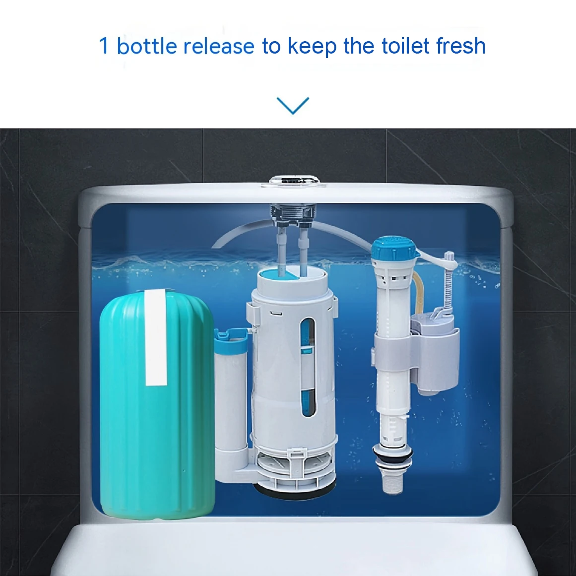 Limpiador de inodoro automático, Gel limpiador de inodoro, esterilización, desodorización, suministro de eliminación de suciedad, 1 unidad - imagen 4
