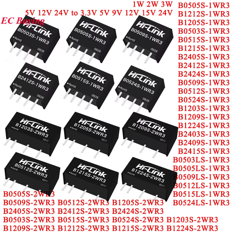 Hi-Link Convertidor DC-DC 5V a 3.3V – Regulador de Alimentación - imagen 2