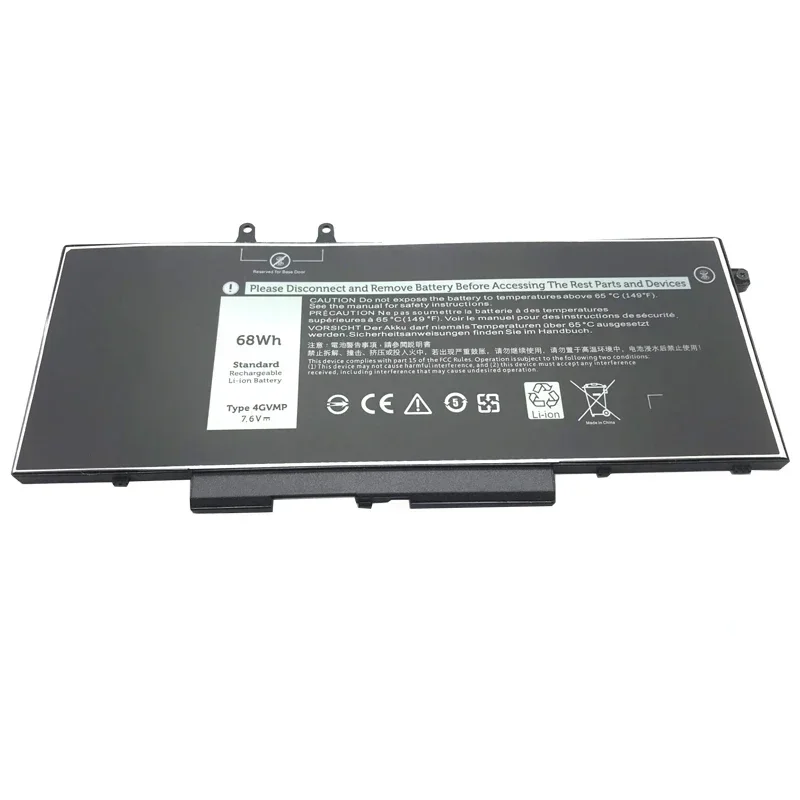 Venta al por mayor nueva batería de ordenador portátil para Dell Latitude 5400 5410 5500 Precision 3540 3550 Inspiron 7590 2 en 1 4GVMP 7,6 V 68WH - imagen 2