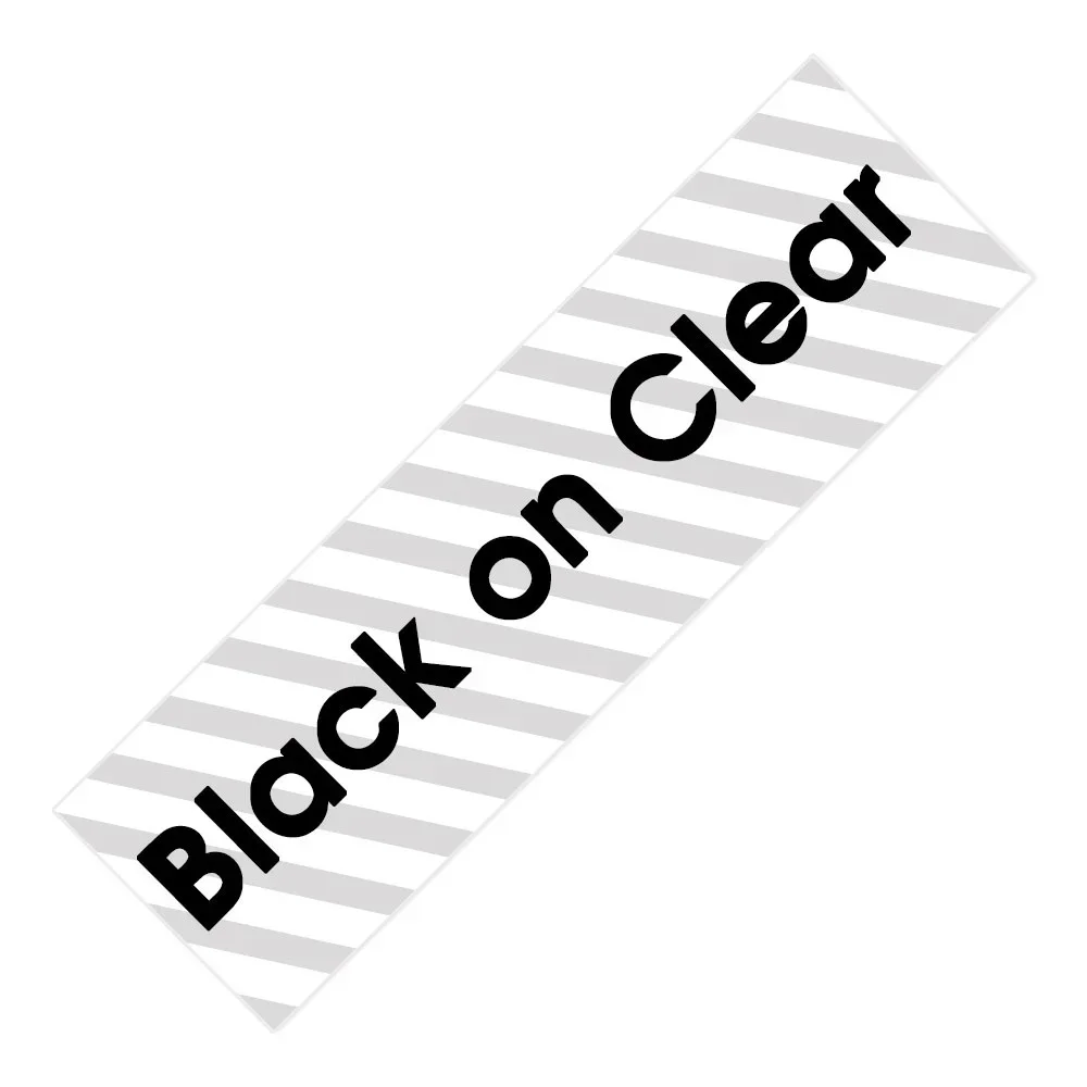 Black on Clear