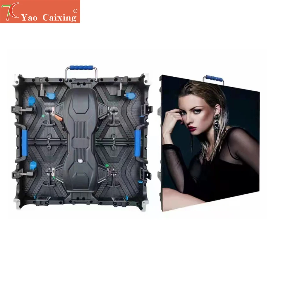 Etapa TV pared vídeo P3.91 interior exterior 500x500mm publicidad conveniente alquiler IP65 pantalla de visualización - imagen 3