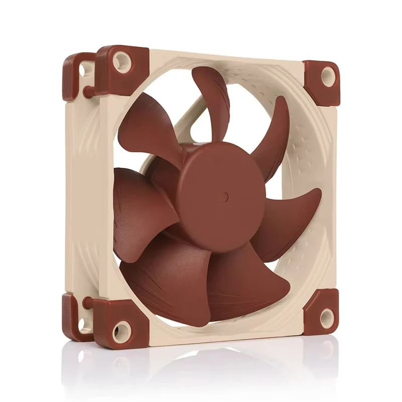 Noctua-ventilador de alta calidad con Control inteligente de temperatura, ventilador silencioso de CPU, alta presión de aire, 3/4 pines, 80mm, PMW, NF-A8, 8CM - imagen 5