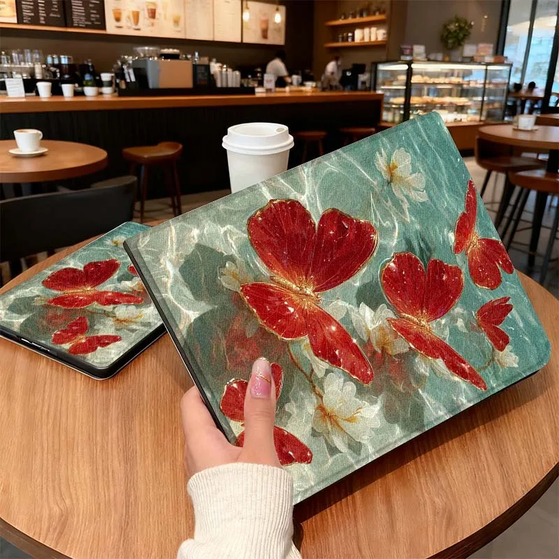 Arte ondulado de mariposa para Huawei MediaPad MatePad Air M6 M5 M2 T10s T5 C5e 10 11 12X10,8 SE Pro funda para tableta