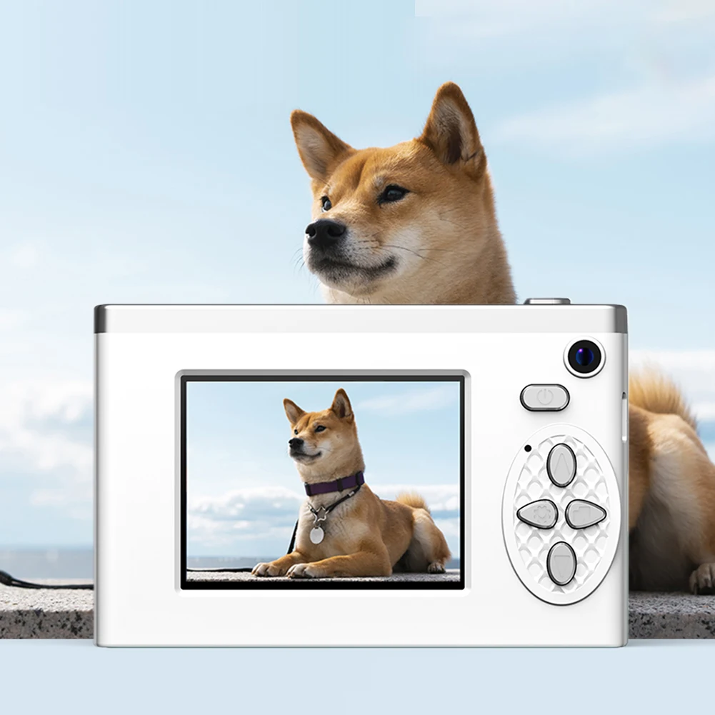 Cámara digital 8x Zoom digital Estilo retro Mini cámara Cámara de fotografía LCD de 2,4 pulgadas Cámara de video fotográfico para viajes y estudiantes - imagen 3