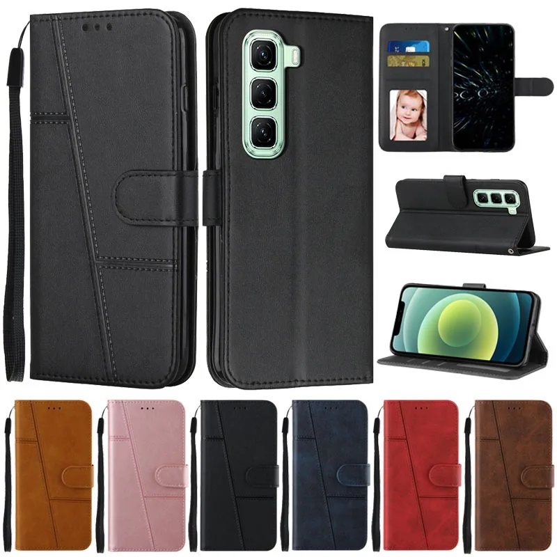 Para Infinix Hot 50 Pro + 4G funda con tapa tipo billetera cubierta de libro para Coque Infinix Hot 50 Pro 4G funda de teléfono Hot50 50i 50Pro Plus Fundas - imagen 2