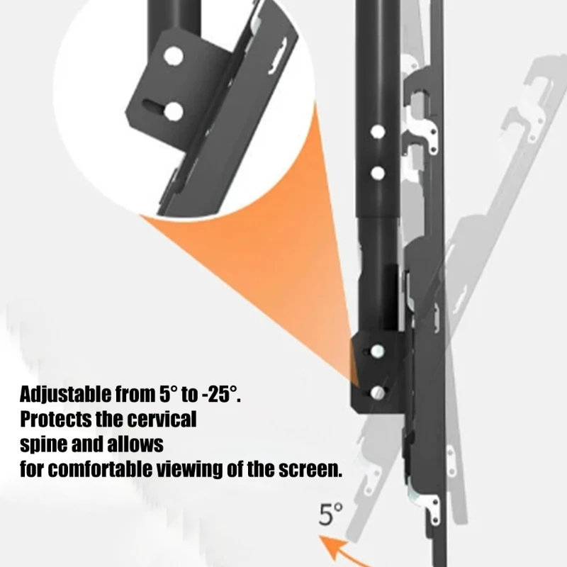Soporte montaje en pared Universal para para pantallas 32 a 70 pulgadas, construcción Metal resistente, rotación - imagen 5