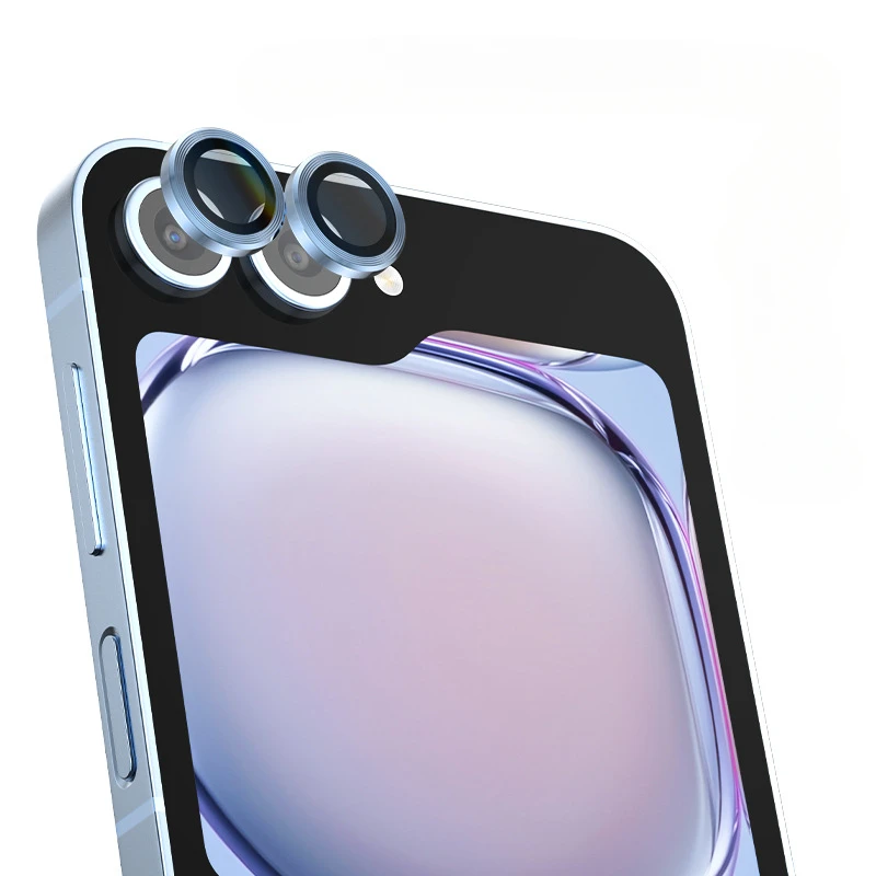 Película protectora de lente para Samsung Galaxy Z Flip6, protectores de cámara de anillo de Metal para Samsung Z Flip 6, tapas de vidrio de lente, 1 Juego - imagen 3