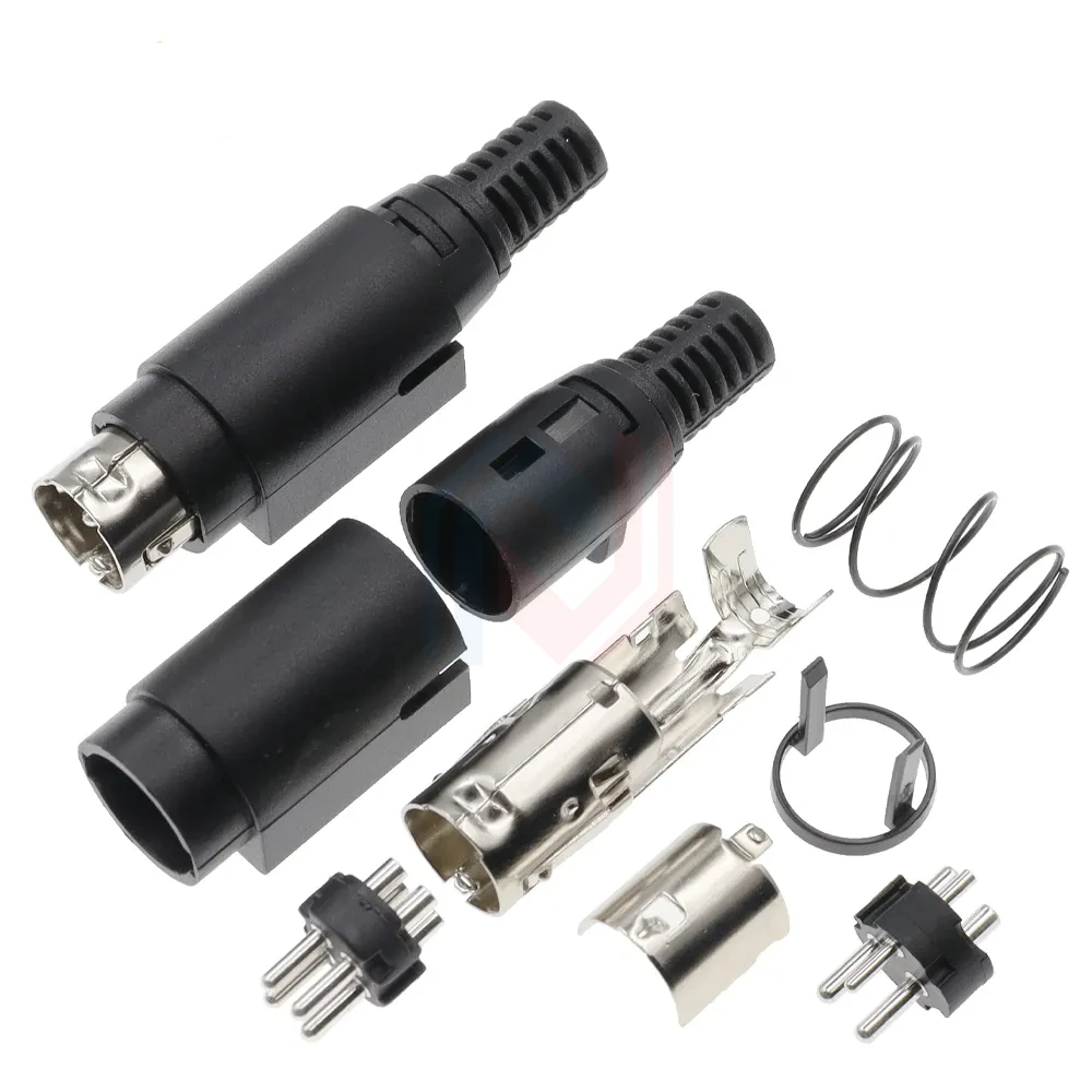 2 uds Terminal MPC DIN 3/4Pin macho enchufe de alimentación CC MD3/4P fuente de alimentación Dual adaptador de conector de Terminal S para TFT LCD pantalla plana TV - imagen 2