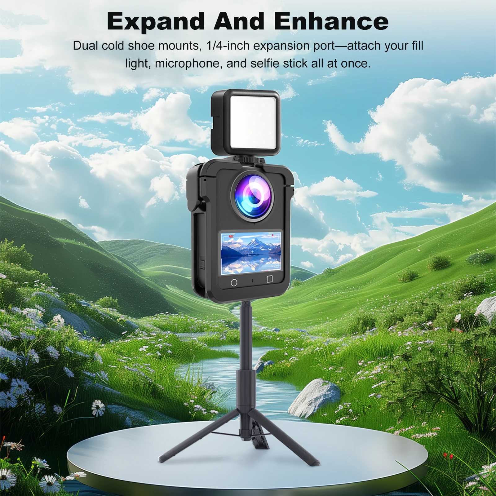 Funda protectora para DJI Osmo 360, cámara de acción, marco de jaula para conejos, jaula protectora para conejos de aleación de aluminio para DJI Osmo 360 - imagen 3