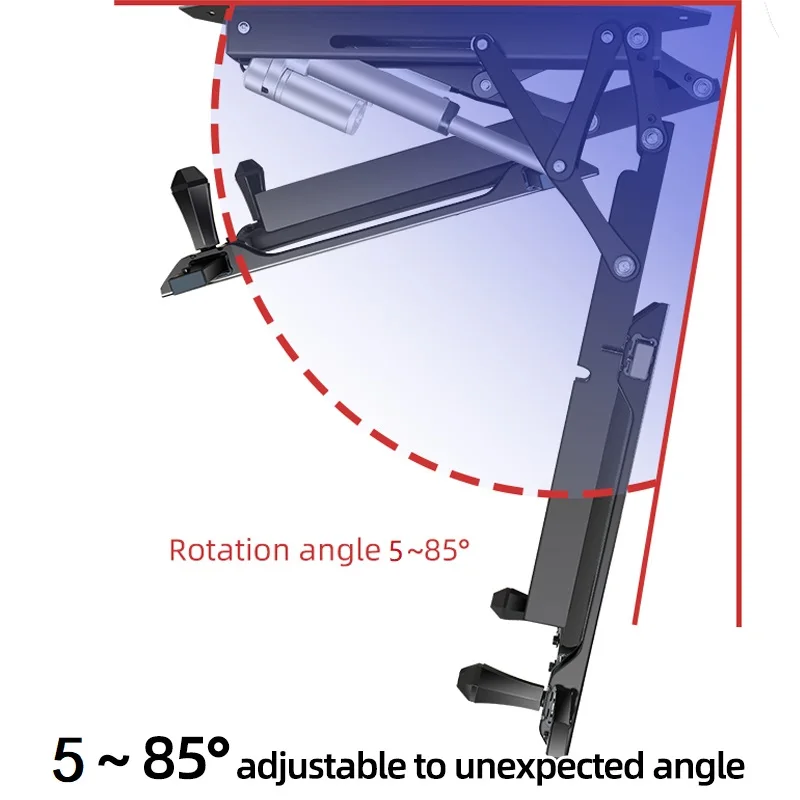 Soporte giratorio para TV de techo de 50-75 ", Control remoto eléctrico, soporte de pared, soporte motorizado, Techo ajustable DT500 - imagen 5