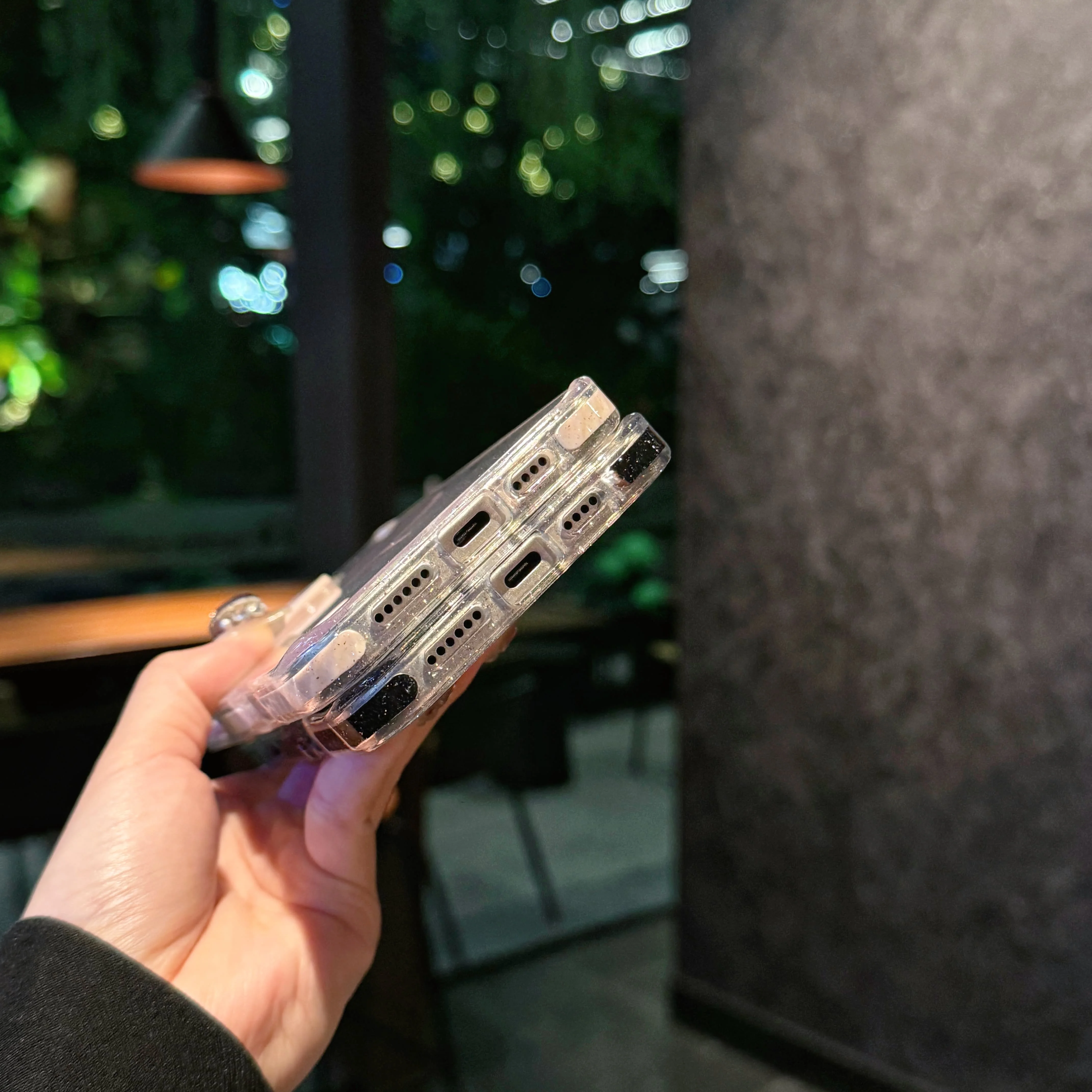 Airbag de dos colores con brillo estrellado de lujo para funda de teléfono Magsafe para iPhone 16 15 14 Plus 13 12 11 Pro Max cubierta de parachoques a prueba de golpes - imagen 5