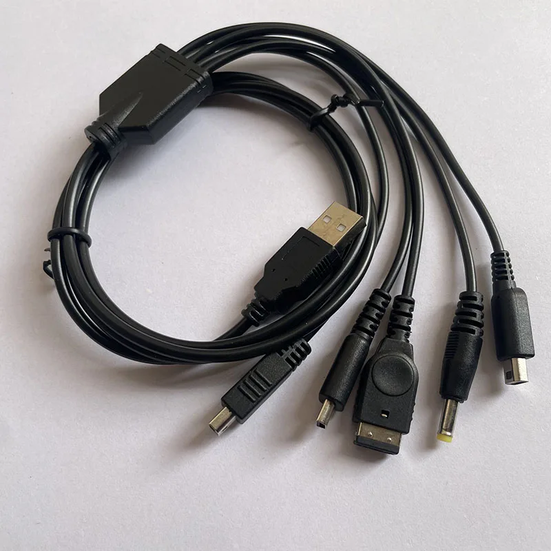 Cable de carga YUXI 1PC 5 en 1 para Nintendo Wii U/nuevo 3DSXL/nuevo 3DS/NDS LITE NDSI SP/PSP/GBA SP Nin-tendo Cable de carga - imagen 3