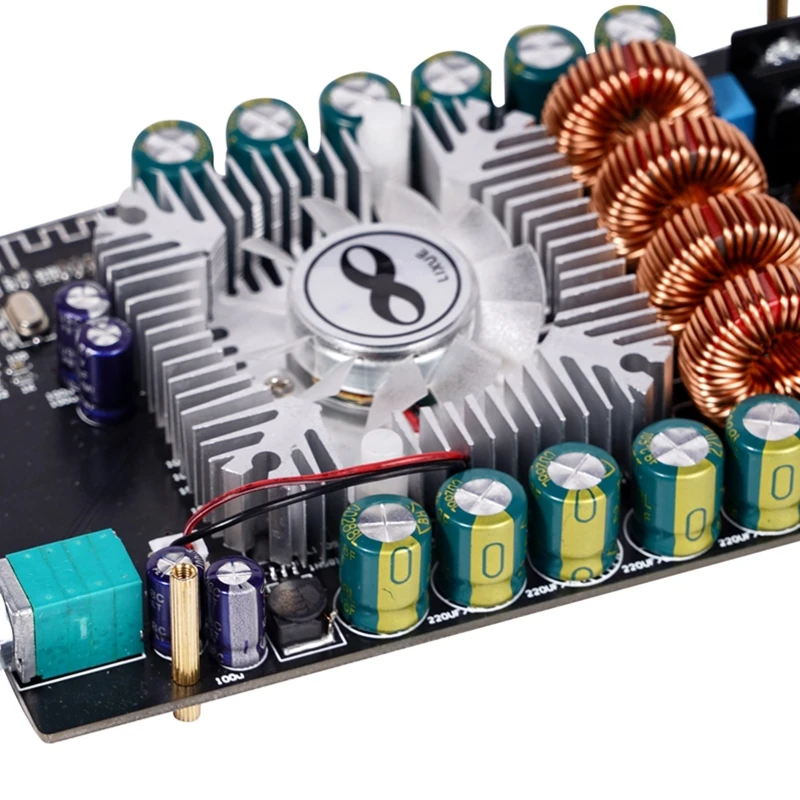 Placa amplificadora de potencia de dos canales TDA7498E, 160w, x2, 20Hz a 20kHz, respuesta de frecuencia, 5A, salida máxima de corriente - imagen 5