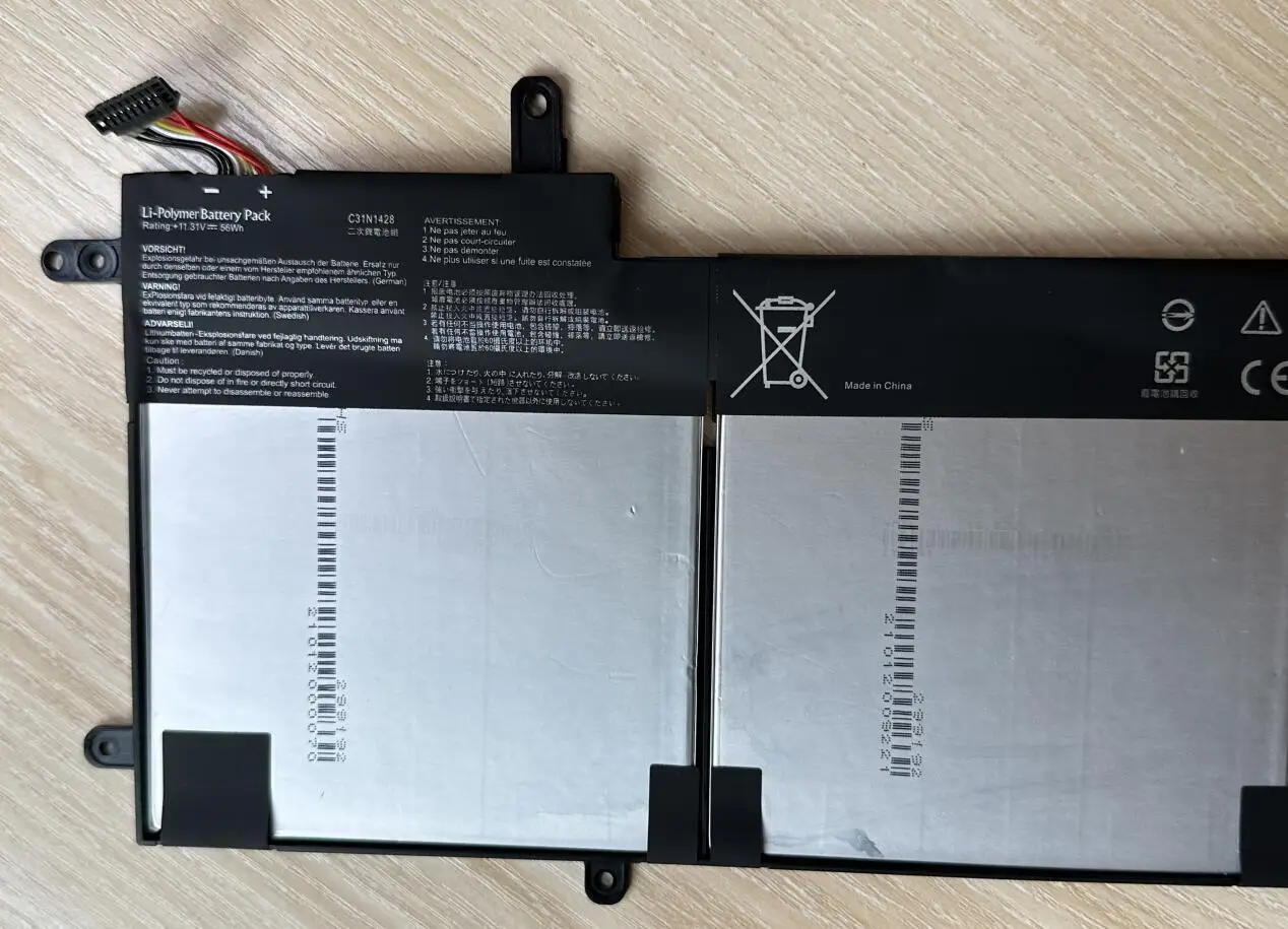 SeagullStar nueva batería de ordenador portátil C31N1428 para ASUS Zenbook UX305L UX305LA UX305UA 3ICP5/91/91 0B200- 01450100 - imagen 3