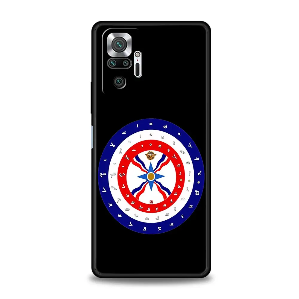 Funda de teléfono Asyrian con bandera de Asiria para Xiaomi Redmi Note 14 13 12 5G 11 10 Pro Plus 4G 9S 9 14C 13C 12C 10C 9C 9A, funda suave de TPU - imagen 4