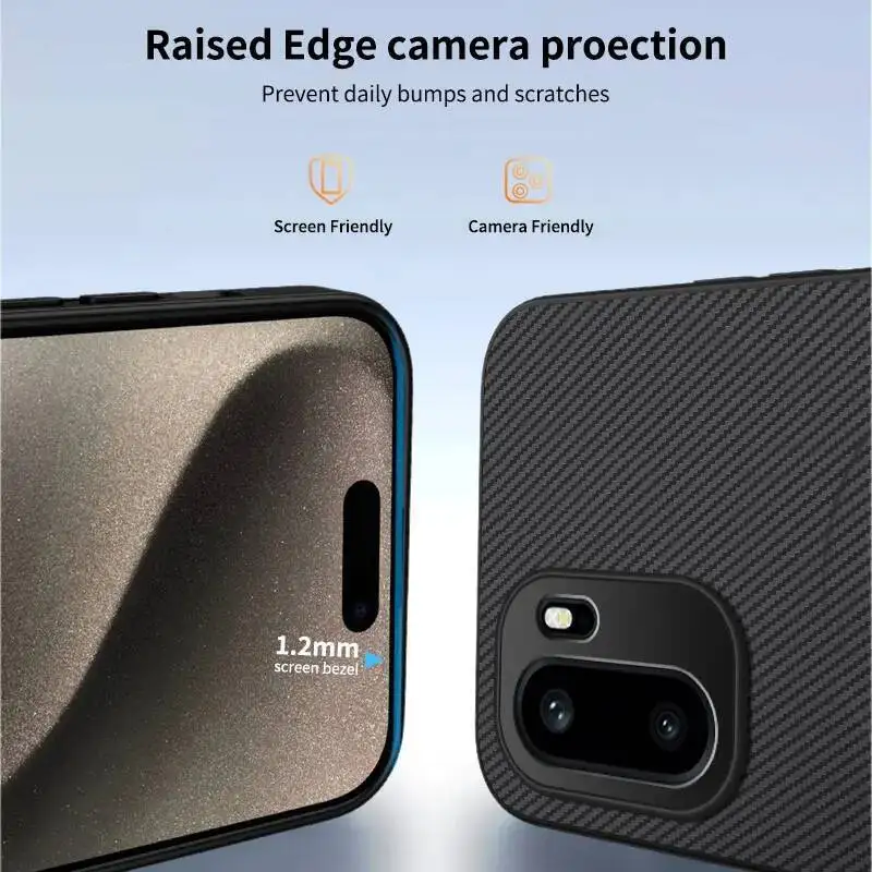 Para OnePlus 15R 15 Ace6T Ace6 funda de lujo con textura de fibra de carbono funda protectora trasera magnética para One Plus 15R hell - imagen 4