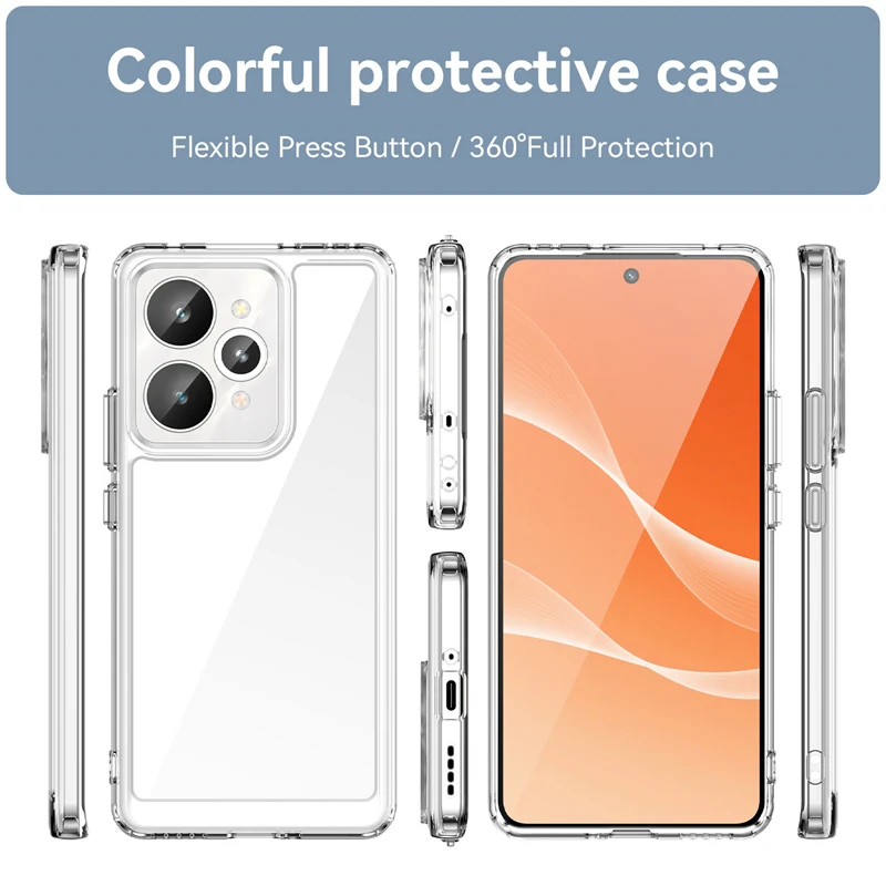 Para Realme 15 Pro Funda colorida Funda de teléfono para Realme 15 Protector transparente a prueba de golpes para Realme 15 чехол Funda trasera - imagen 2