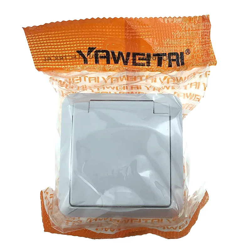 Toma de pared impermeable IP20 2P+E Toma de pared tipo superficie Toma de pared europea con conexión a tierra - imagen 5