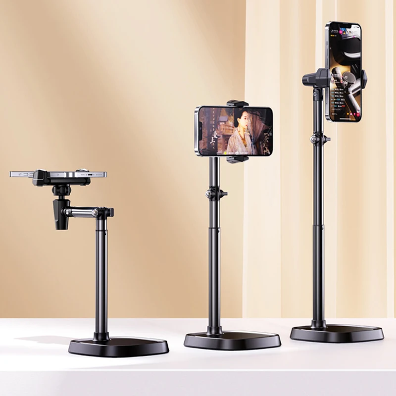 Soporte giratorio telescópico para tableta de escritorio, rotación de 360 ° para teléfono móvil Samsung, Xiaomi, Huawei - imagen 2