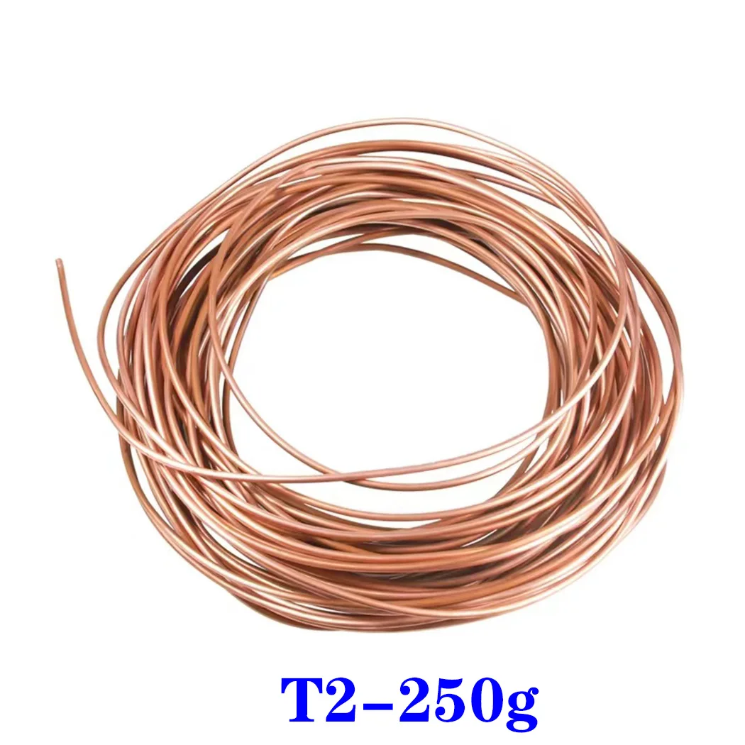 Alambre de cobre de alta calidad, 1,0mm/1,2mm/1mm/1,5mm/2mm/2,5mm/3mm/4mm, cobre rojo T2, alambre desnudo 100% - imagen 5