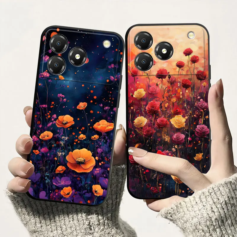 Para ZTE Nubia A76 4G /NubiaA76 funda protectora de silicona suave contraportada para ZTE Nubia A76 5G negro TPU funda de teléfono a prueba de golpes - imagen 2