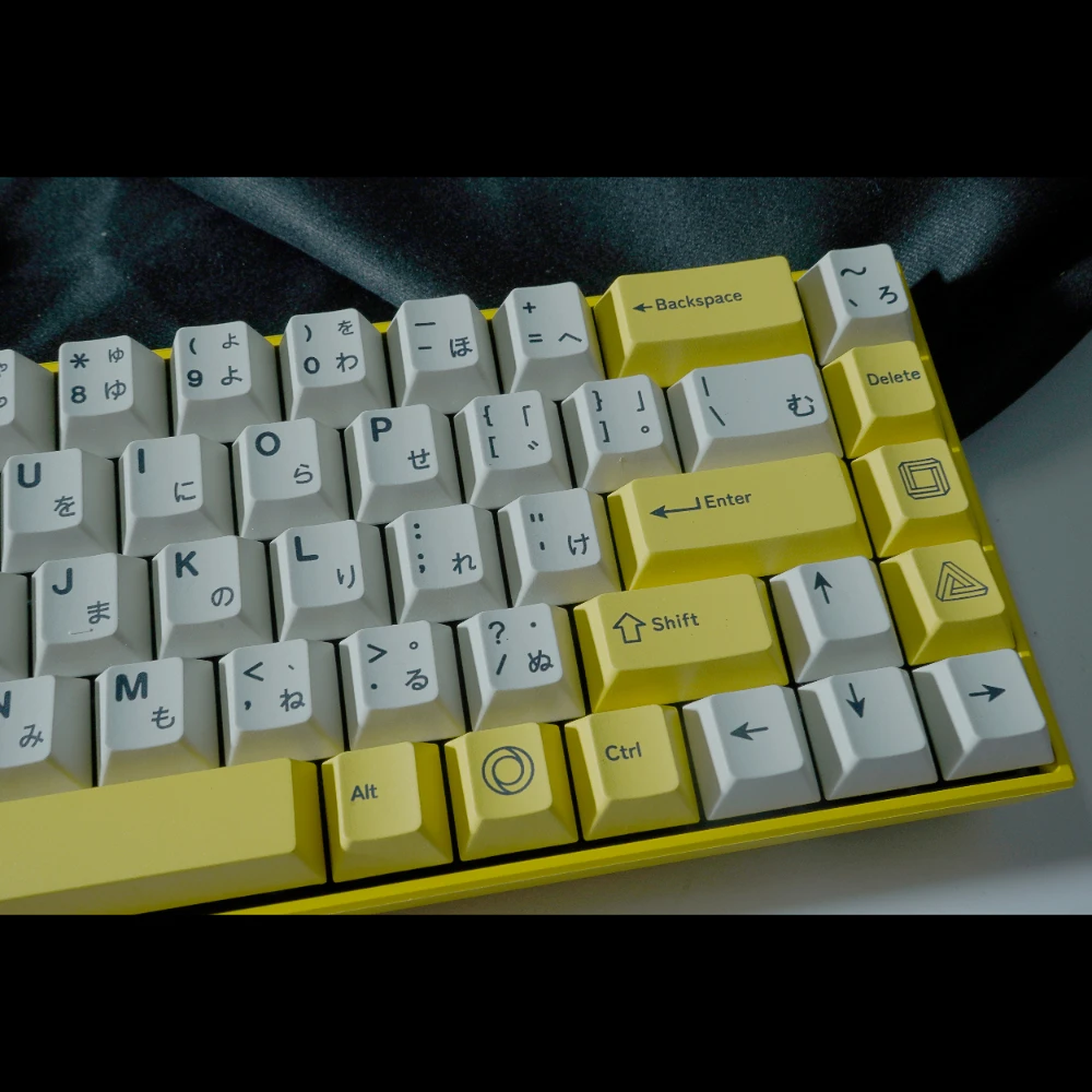 Teclas PBT Serika, teclas japonesas amarillas con perfil de cereza para accesorios de teclado mecánico MX - imagen 4