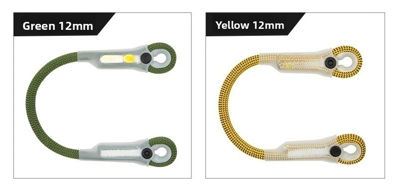 Cordón para escalada en roca al aire libre, cuerda estática de 12mm, 20kN, protector de ojo a ojo, cordón precocido, eslinga, equipo de montañismo - imagen 5