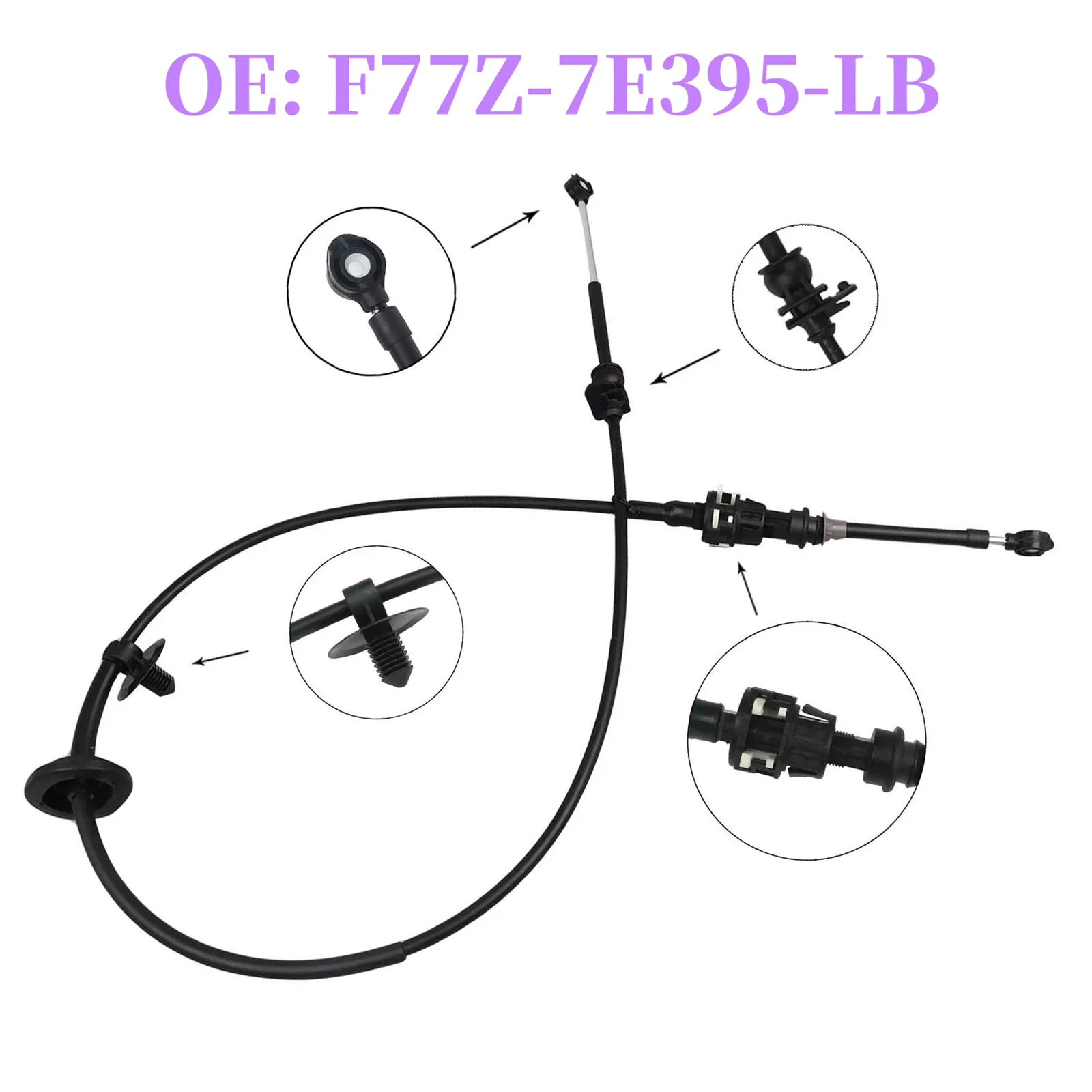 F77Z-7E395-LB de Cable Selector de cambio de transmisión automática para Ford Explorer Ranger, accesorios de coche, pieza de repuesto, nuevo, 1 unidad