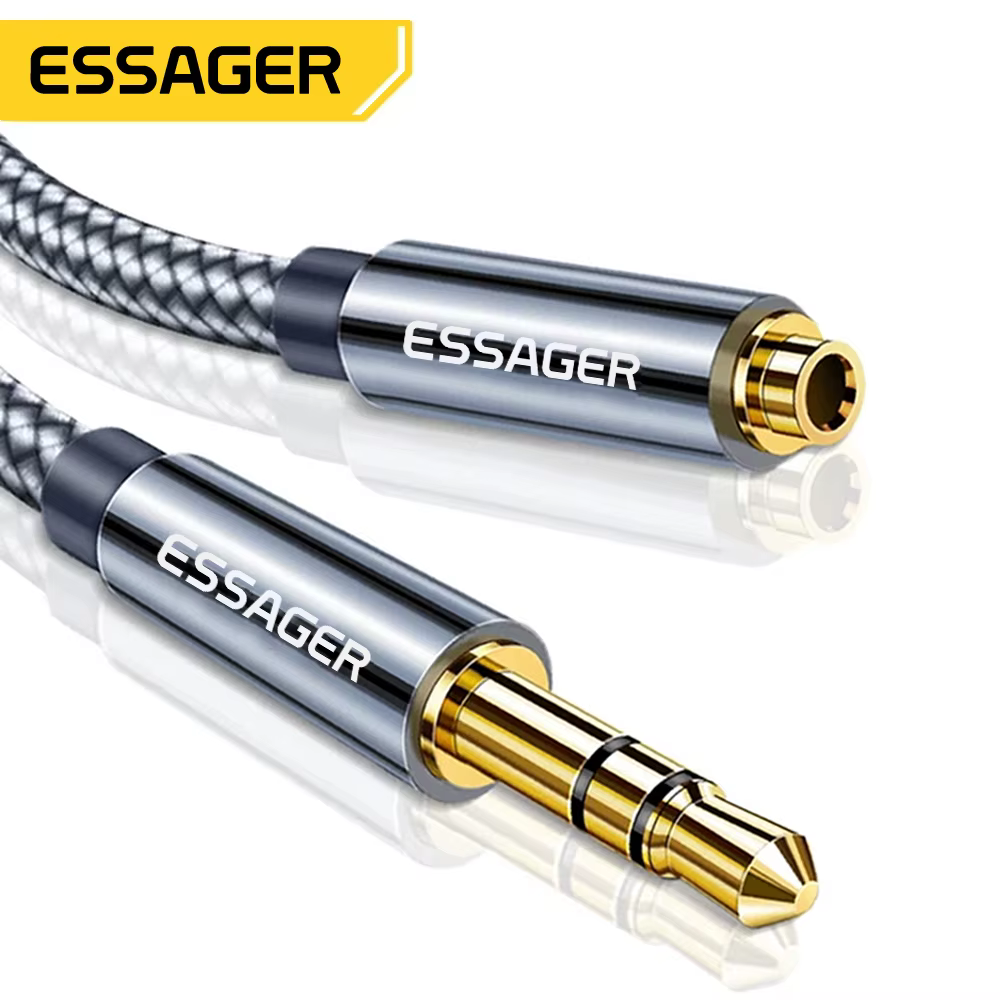 Essager Cable Extensión 3,5mm Audio Alta Fidelidad