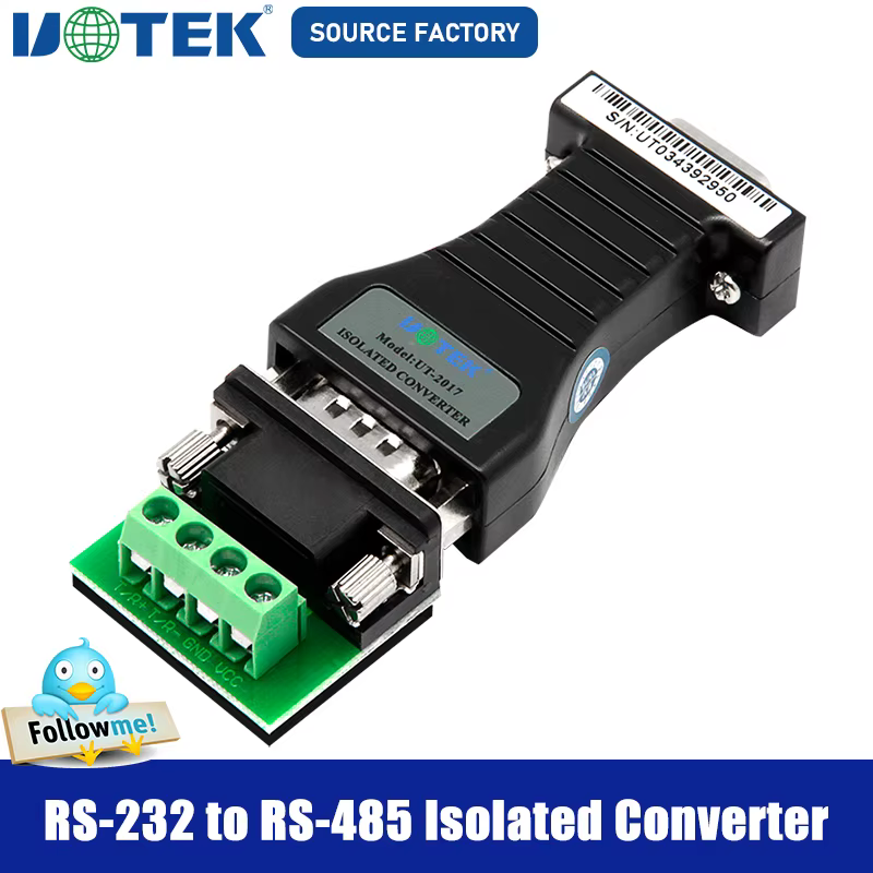 UT-2017 Convertidor RS232 a RS485 Industrial Aislado Medio-Dúplex - imagen 2