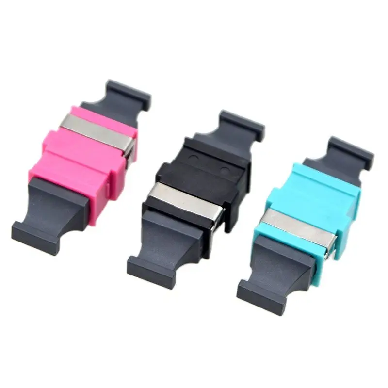 Conector de fibra óptica MPO MTP, adaptador de brida arriba-abajo OM3, acoplador de 10 Gigabit especial, 1 piezas, venta al por mayor a Brasil