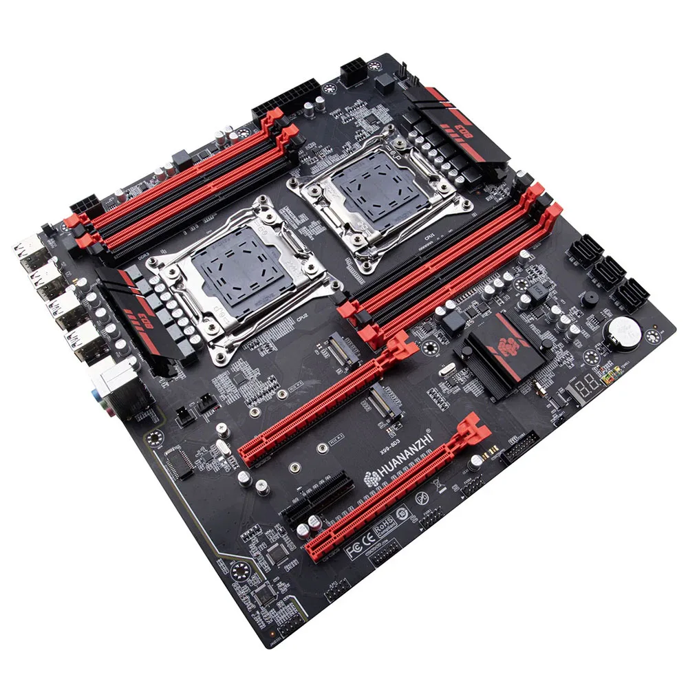 Placa base de CPU Dual X99 LGA 2011-3 compatible con XEON E5 DDR3 Max 256GB de memoria RECC M.2 NVME X99 Sever - imagen 5