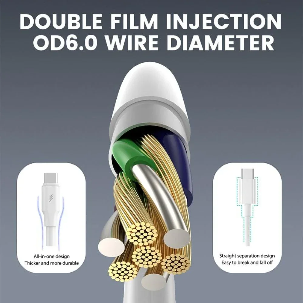 Cable USB tipo C 5A para Samsung S10 S20 Xiaomi mi 11, Cable USB C de carga rápida para teléfono móvil, cargador tipo C, Cables huawei - imagen 5