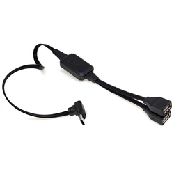 Adaptador USB-C a doble USB-A 2.0 OTGેણ