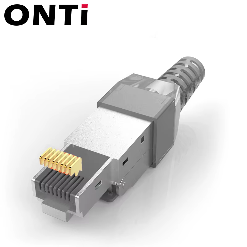 Conector RJ45 Cat7 SFTP Crimpado Sin Herramienta – Zinc