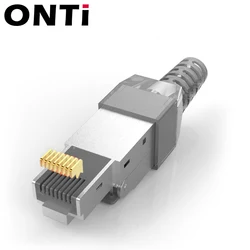 Conector RJ45 Cat7 SFTP Crimpado Sin Herramienta – Zinc