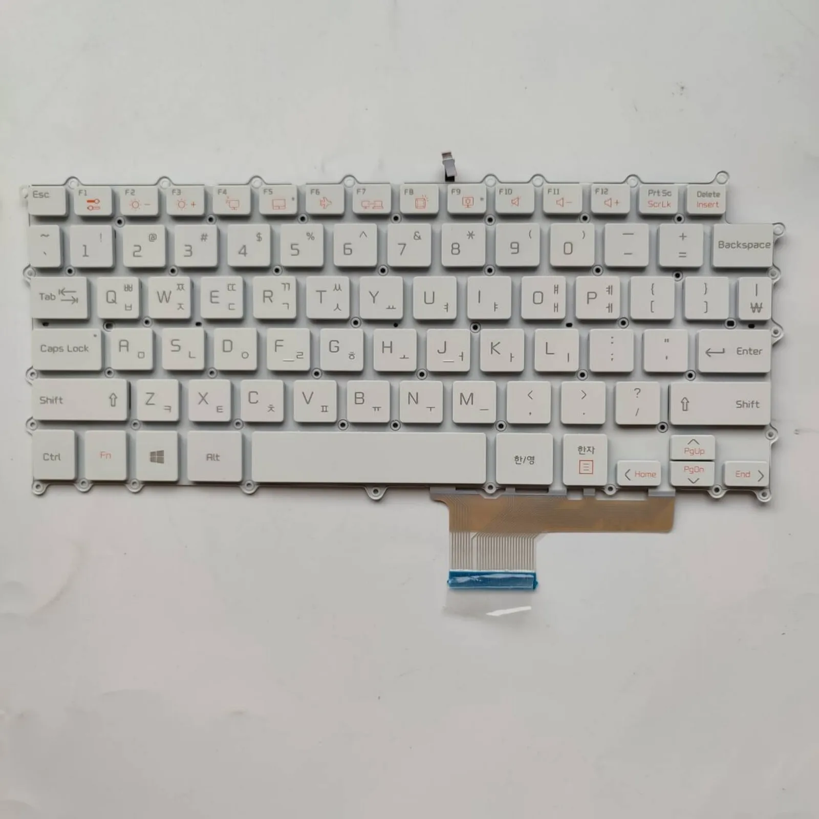 Diseño KR para LG gram 13Z980/13Z990/14Z980/14Z990/14Z90N/14Z90NB/14T90N/14Z95N/14Z980C/14Z980B teclado retroiluminado blanco para ordenador portátil - imagen 2