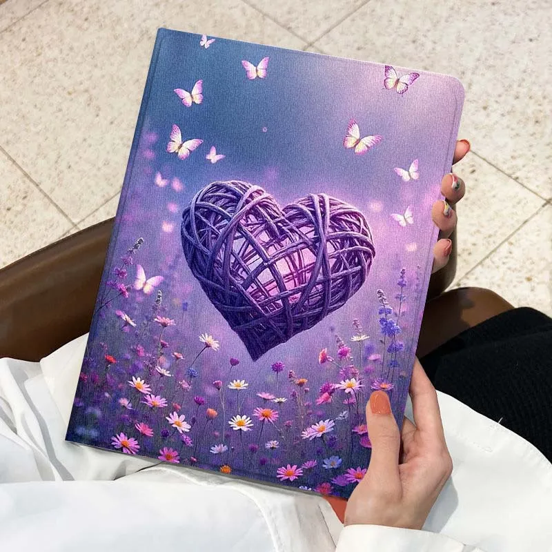 Patrón de diseño de corazón púrpura para Lenovo Xiaoxin Pad Pro Tab M10 K10 Plus 3.a generación Y700 11 11,2 11,5 12,7 8,8 pulgadas funda para tableta - imagen 4