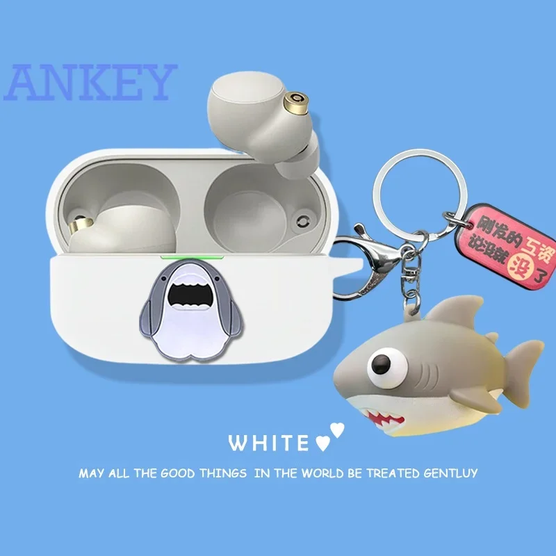 Funda protectora de silicona para WF-1000XM5 Sony, cubierta bonita de dibujos animados para auriculares, Bluetooth, portátil, WF-1000XM4, 1000XM5 - imagen 3