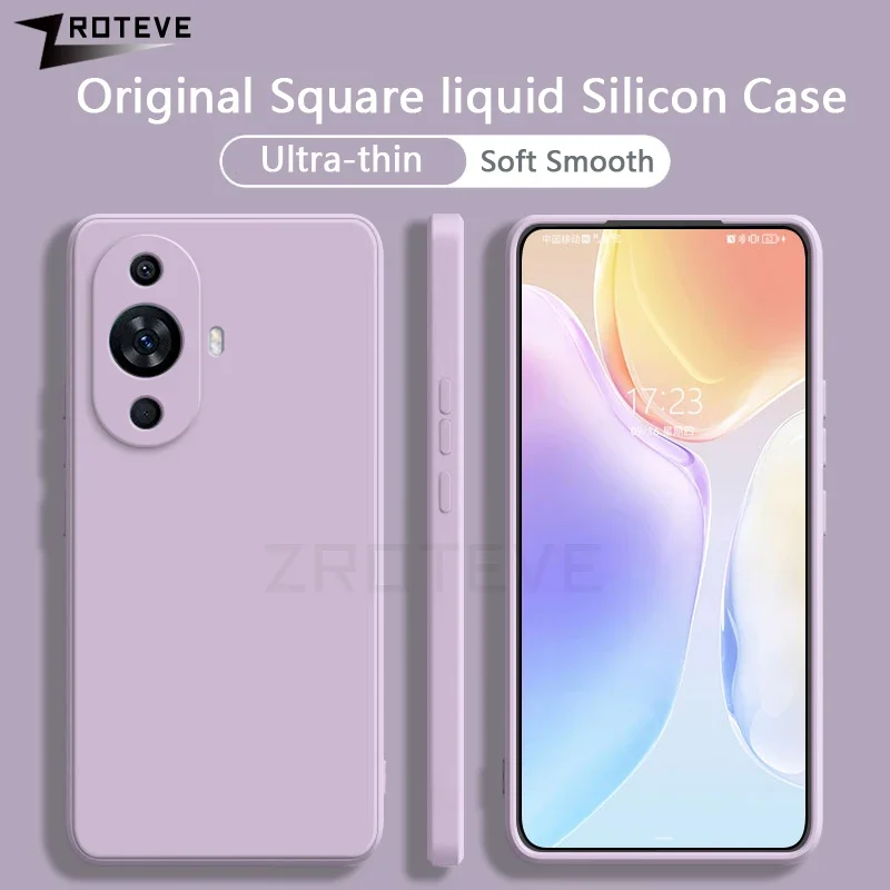 ZROTEVE-Funda de silicona líquida para móvil, carcasa suave y sedosa para Huawei Nova 10, 11 Pro, 11i, 9, 9SE, Nova9, SE, Y70, Y71, Y72, Y90, Y91, Nova10 - imagen 2