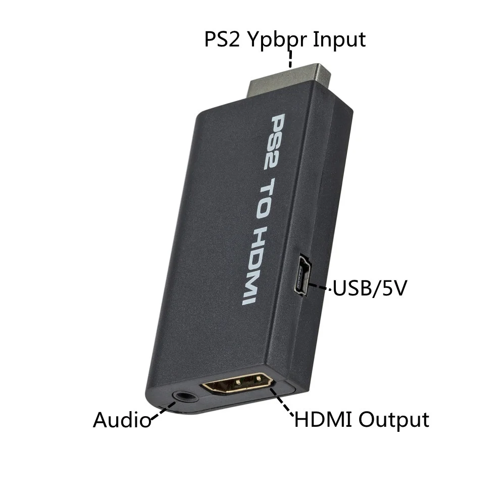 Adaptador convertidor de Audio y Video compatible con PS2 a HDMI 480i/480p/576i con salida de Audio de 3,5mm para todos los modos de visualización de PS2 - imagen 4