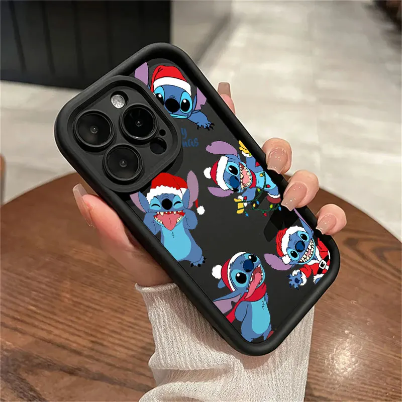 Funda de teléfono navideña Disneies Stitch para OnePlus 12 12R 11 11R 10R 8T Nord CE Ace 2 3 4 Lite 4G 5G funda trasera de silicona suave TPU - imagen 5