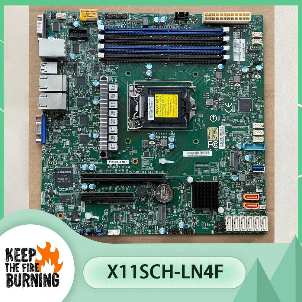 Servidor único E-2100 E-2200 C246 SATA3 (6 Gbps) LGA-1151 Placa base X11SCH-LN4F - imagen 2